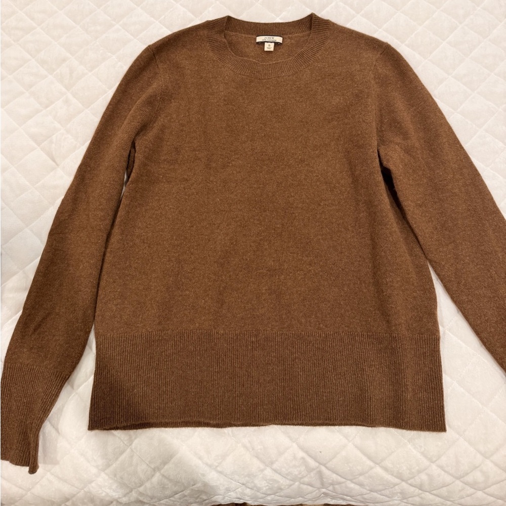 J Crew Cashmere Brown Sweater - great condition, worn 1x.
